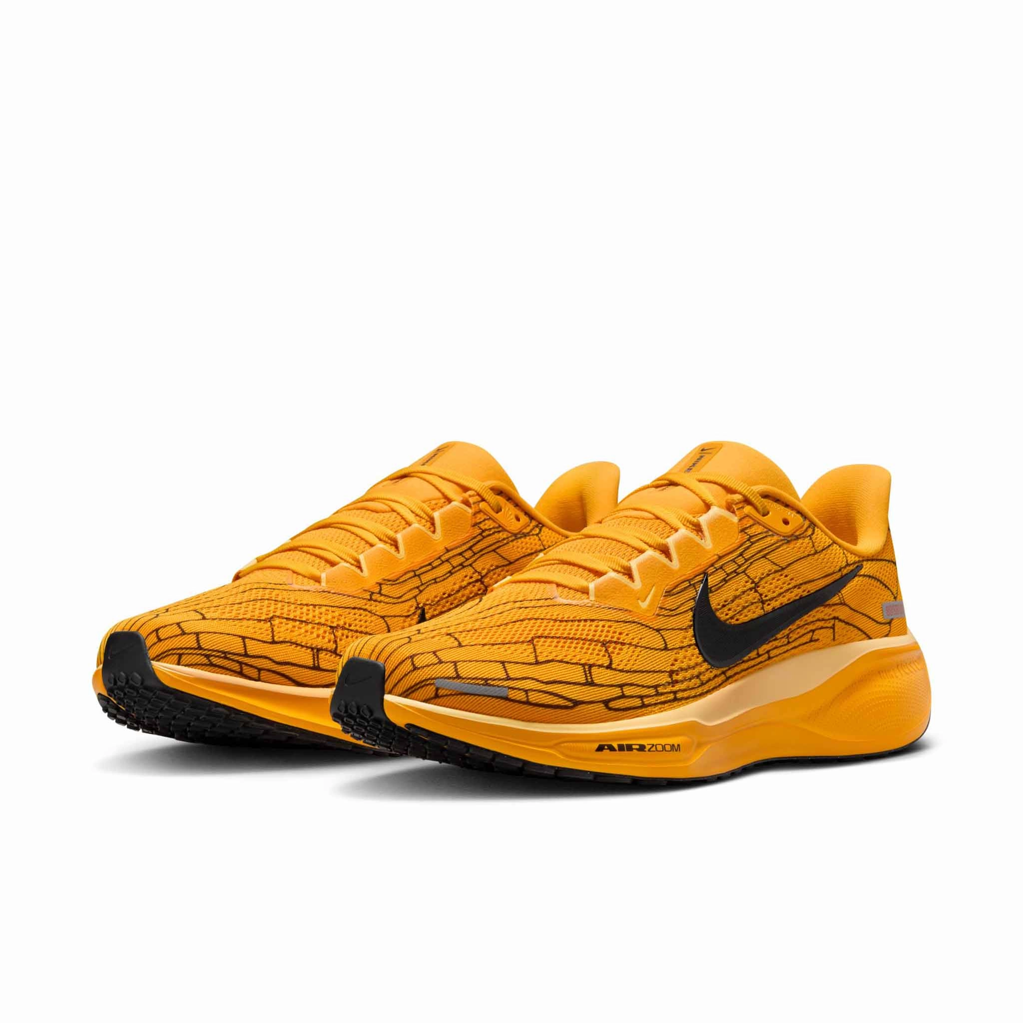 Nike | Men's Pegasus 41 LV8 Road Running Shoes - University Gold/Black-Soft Yellow Nike Air Max Zero Shoes