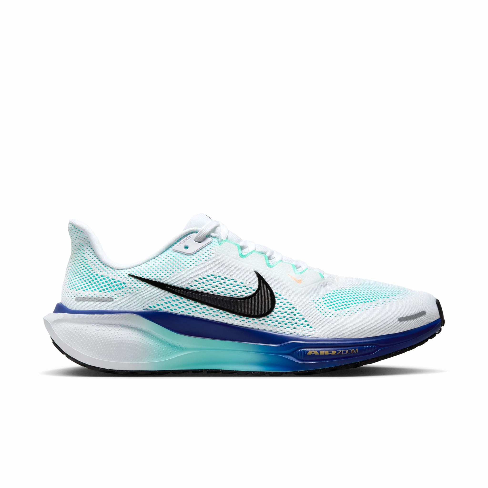 Nike | Men's Pegasus 41 Road Running Shoes - White/Black-Hyper Turquoise-Concord Nike Performance Basketball Shoes