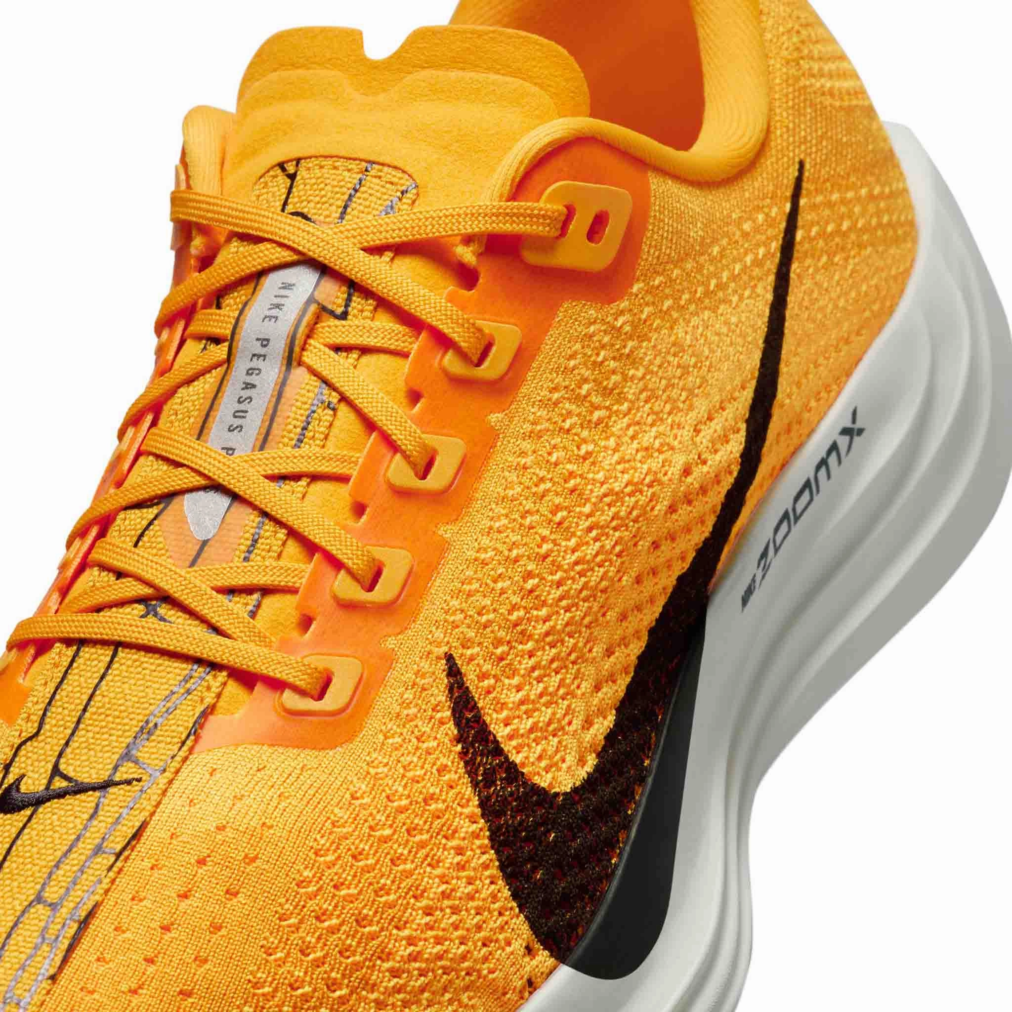 Nike | Men's Pegasus Plus LV8 Road Running Shoes - University Gold/Black-Laser Orange Sail Nike Shoes Good For Flat Feet