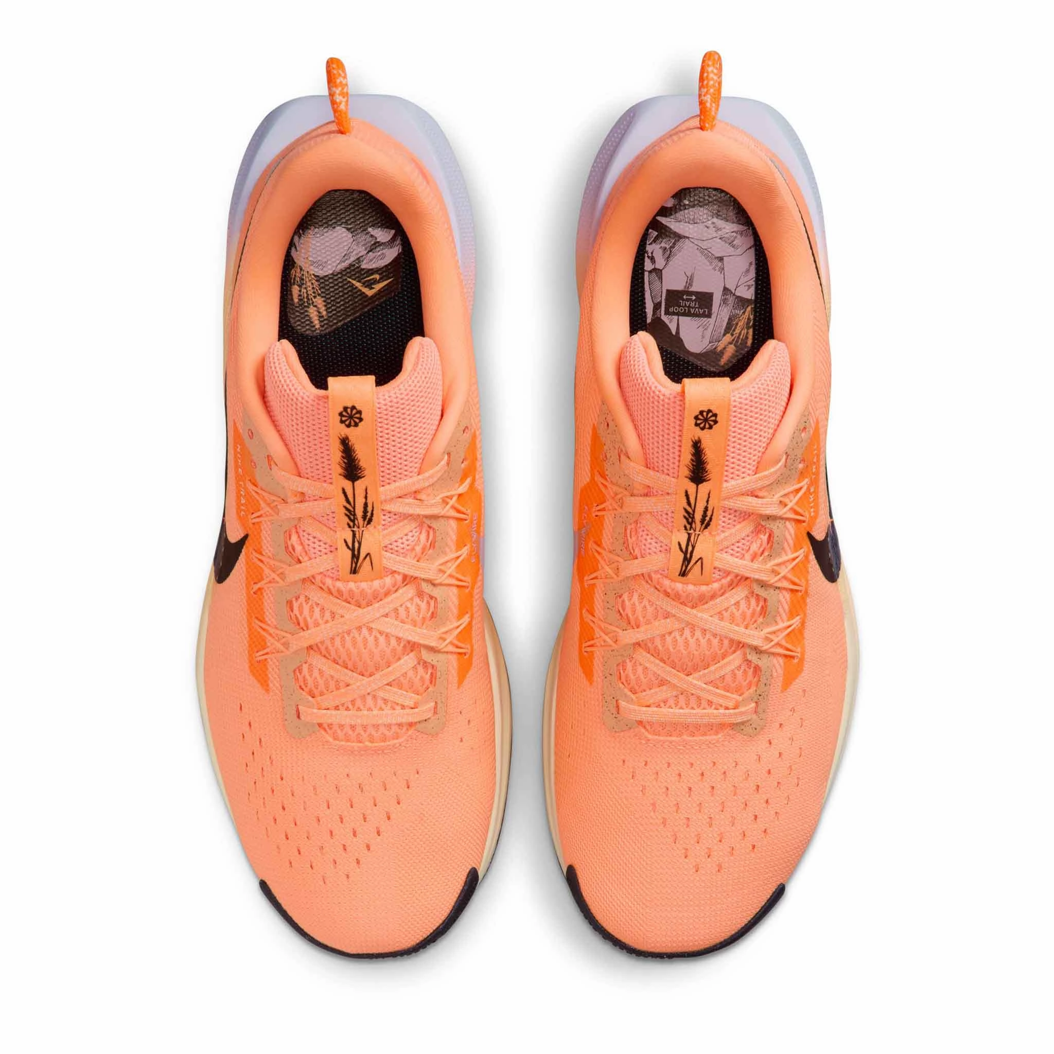 Winter Shoes Nike Nike | Men's Pegasus Trail 5 Trail Running Shoes - Orange Pulse/Black-Ghost-Alabaster