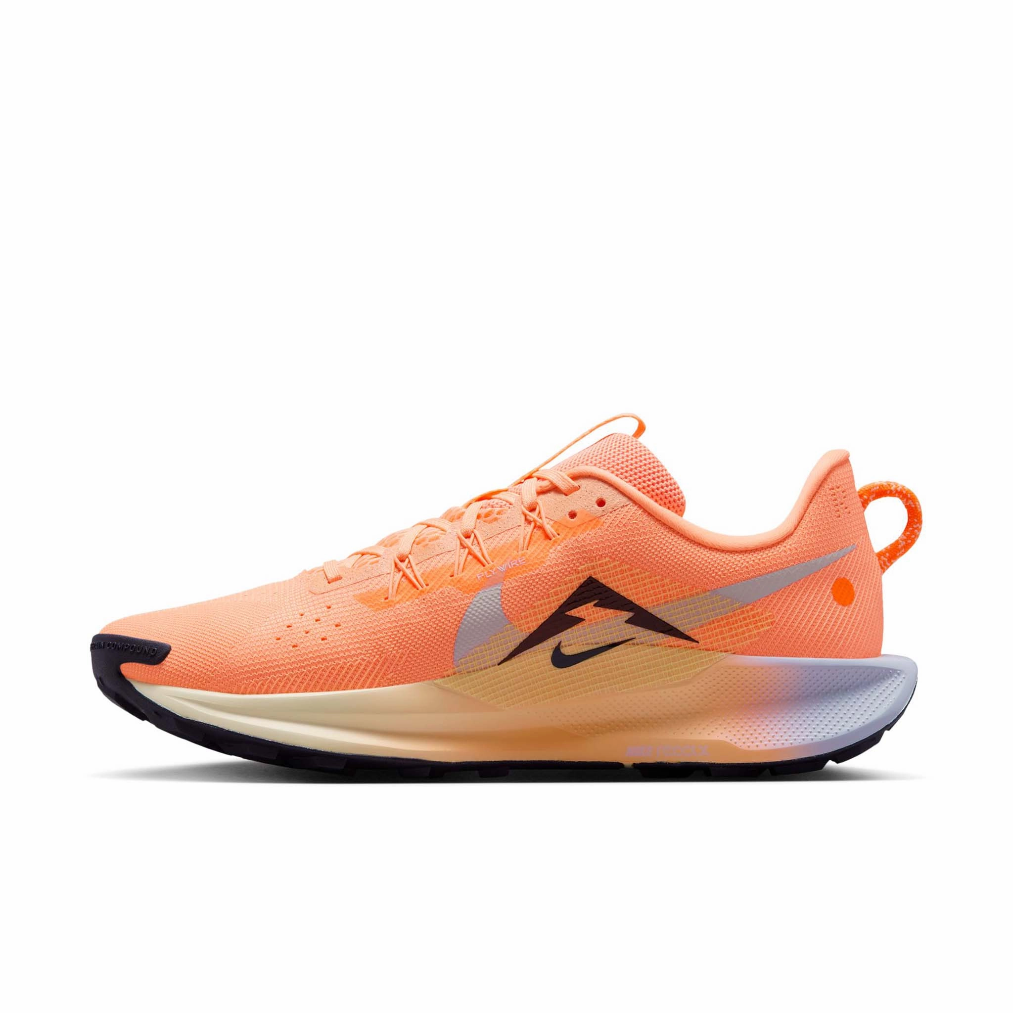 Nike | Men's Pegasus Trail 5 Trail Running Shoes - Orange Pulse/Black-Ghost-Alabaster Nike Wide Fit Shoes