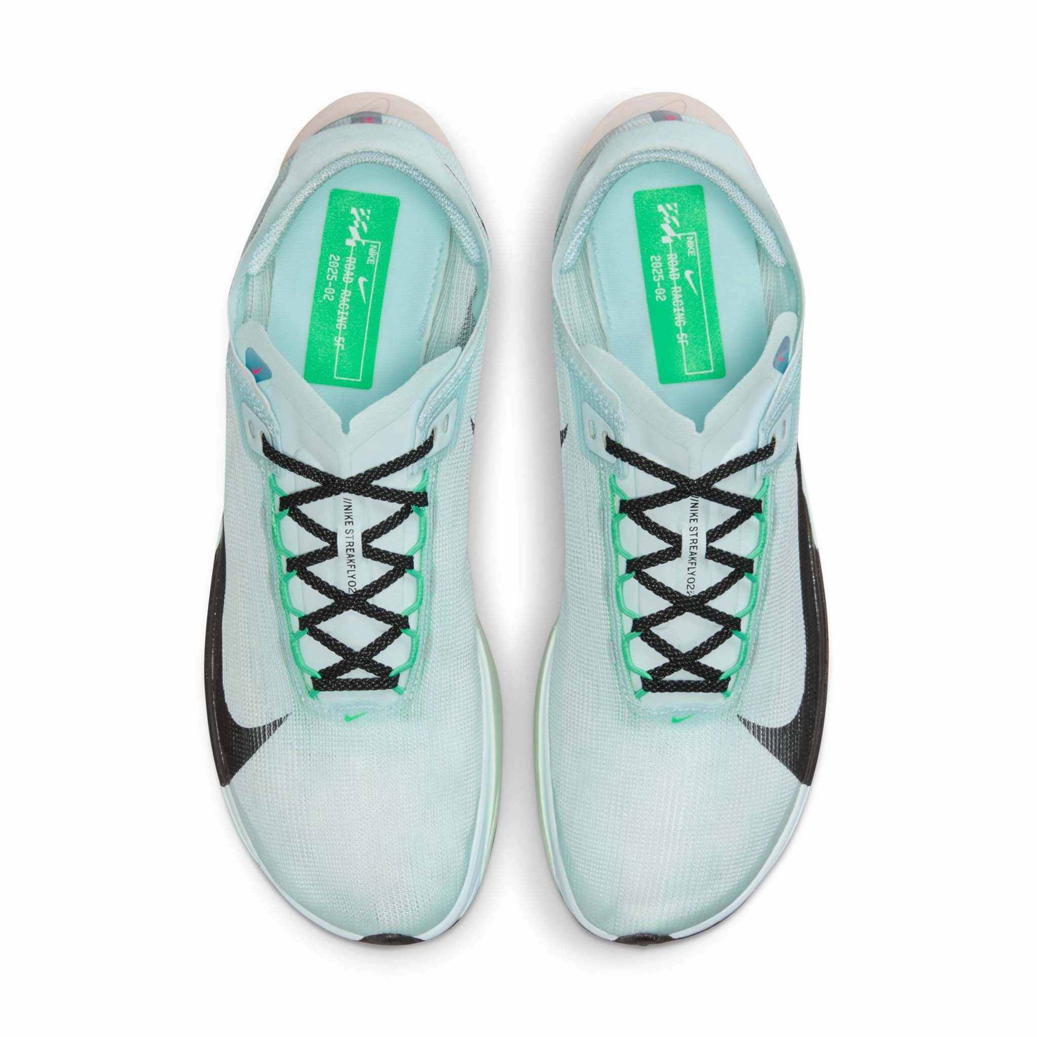 Nike Tabi Shoes Nike | Men's Streakfly 2 Road Racing Shoes - Glacier Blue/Black-Mint Foam