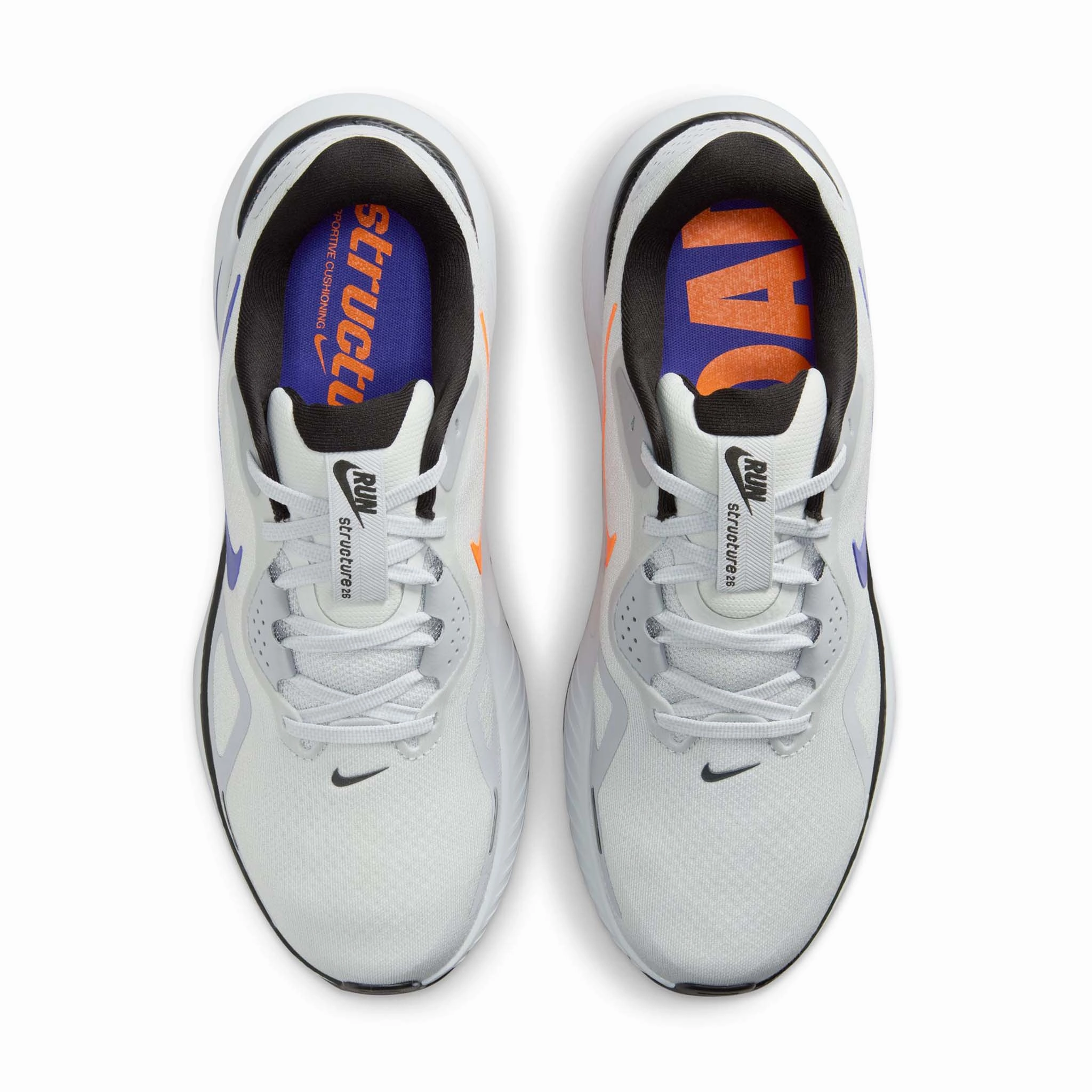 Nike | Men's Structure 26 Road Running Shoes - Pure Platinum/Persian Violet-Wolf Grey Nike Blazer Low Vintage Shoes