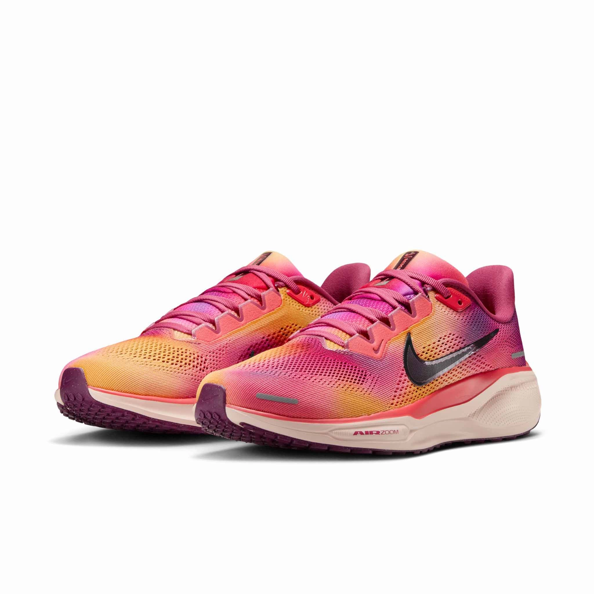 Nike | Women's Pegasus 41 Road Running Shoes - Ember Glow/Bordeaux-Washed Coral Most Comfortable Nike Running Shoes