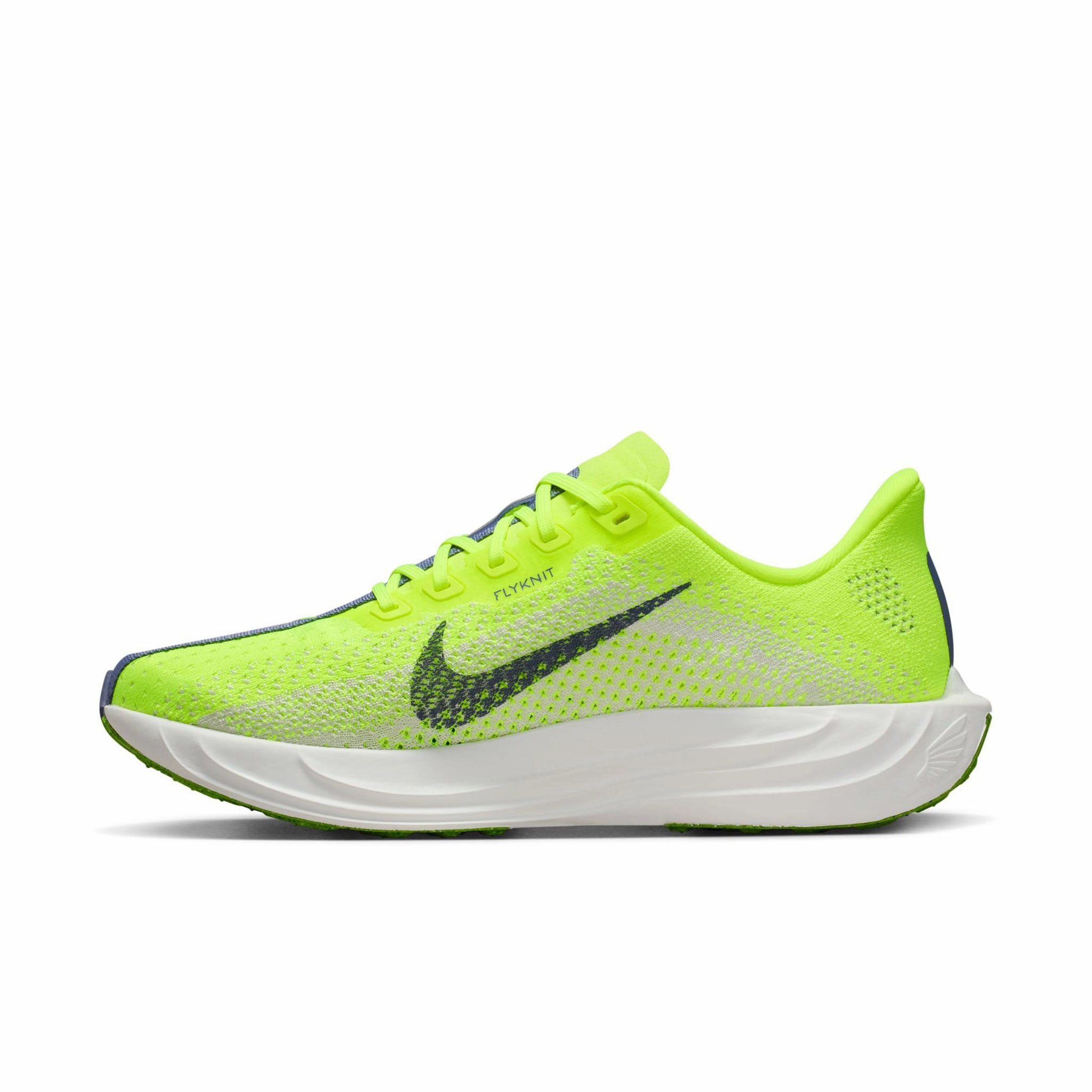 Aqua Shoes Nike Nike | Women's Pegasus Plus Road Running Shoes - Volt/World Indigo-Platinum Tint-White