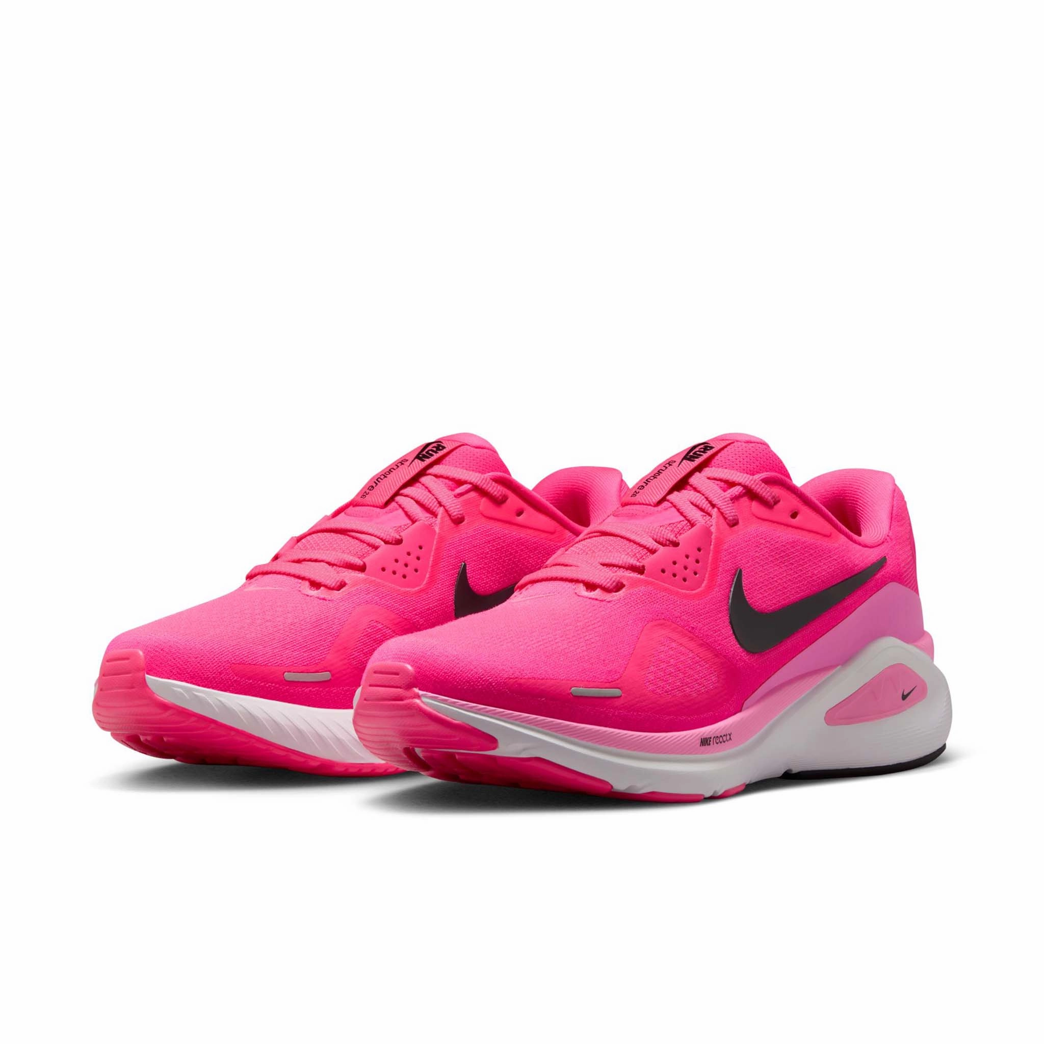 Nike | Women's Structure 26 Road Running Shoes - Hyper Pink/Black-Pink Spell-White Nike Shoes For Disabled