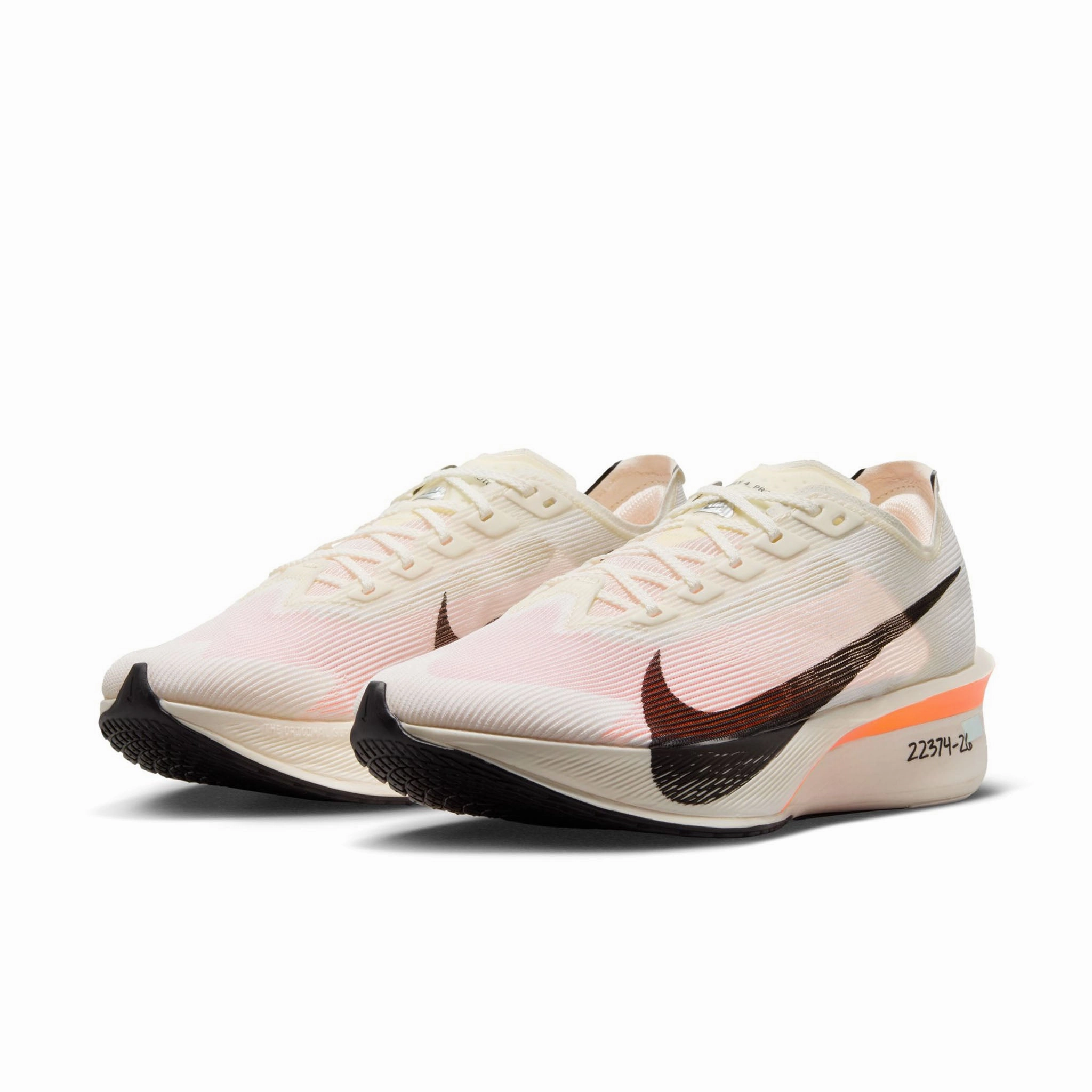 Nike | Women's Vaporfly 4 Proto Road Racing Shoes - Sail/Black-Total Orange-White Awesome Nike Basketball Shoes