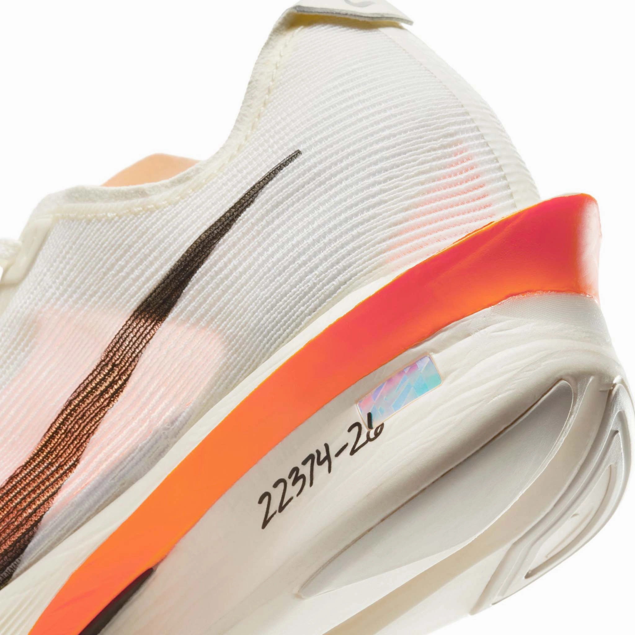 Nike | Women's Vaporfly 4 Proto Road Racing Shoes - Sail/Black-Total Orange-White Shoelaces For Nike Shoes