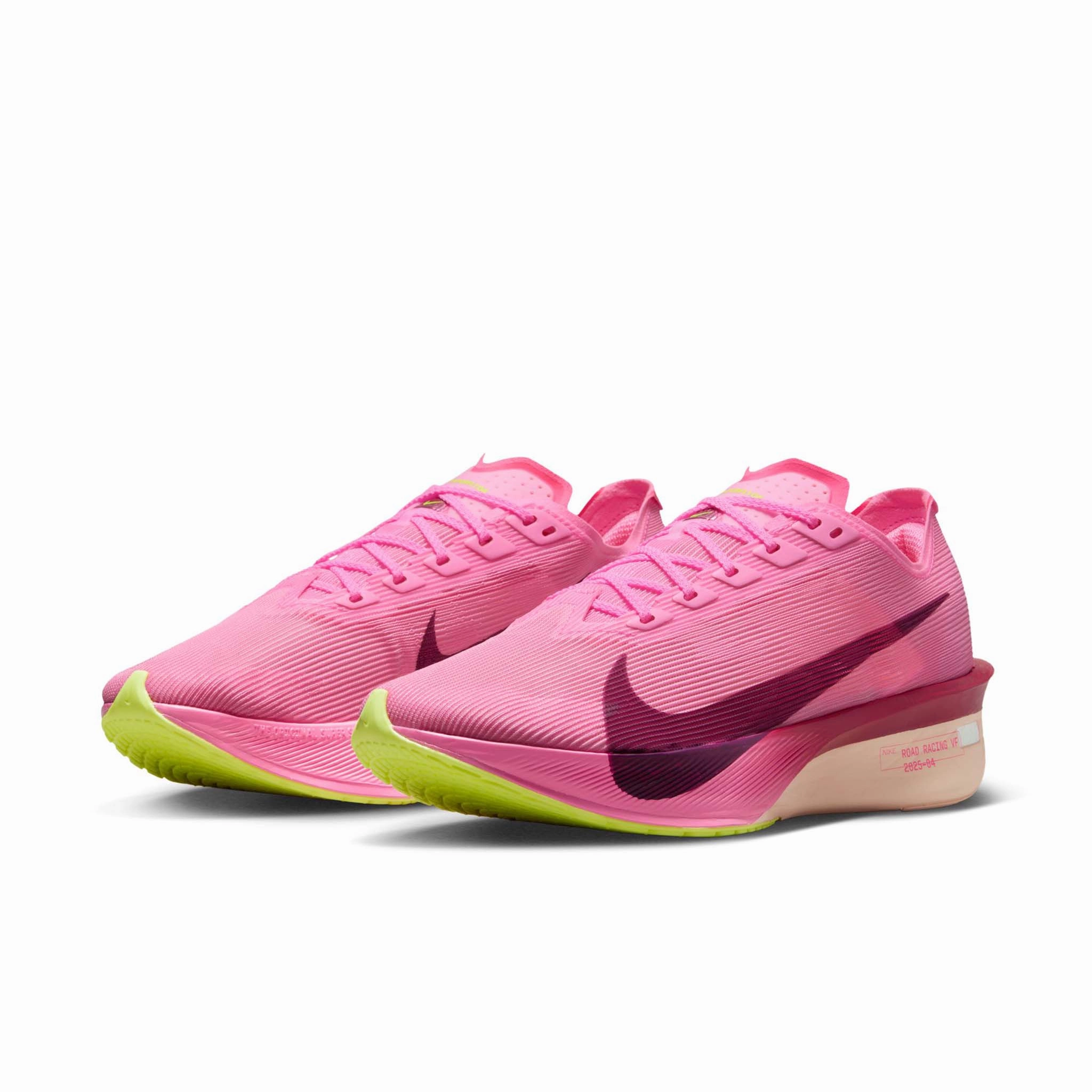 Nike Shox Shoe Nike | Women's Vaporfly 4 Road Racing Shoes - Pink Spell/Bordeaux-Hyper Pink-Volt Ice