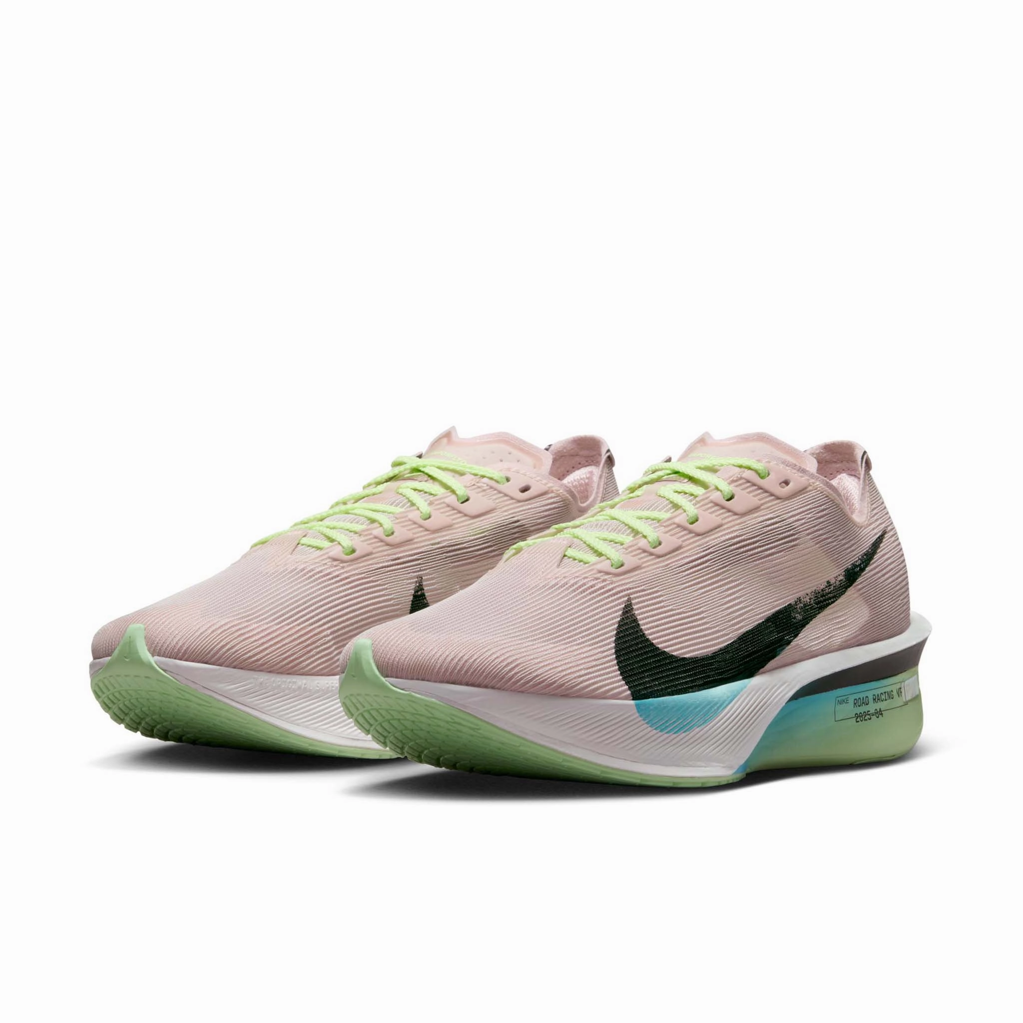 Nike | Women's Vaporfly 4 Road Racing Shoes - Silt Red/Black-Barely Volt-Pearl Pink Shoes Without Laces Nike