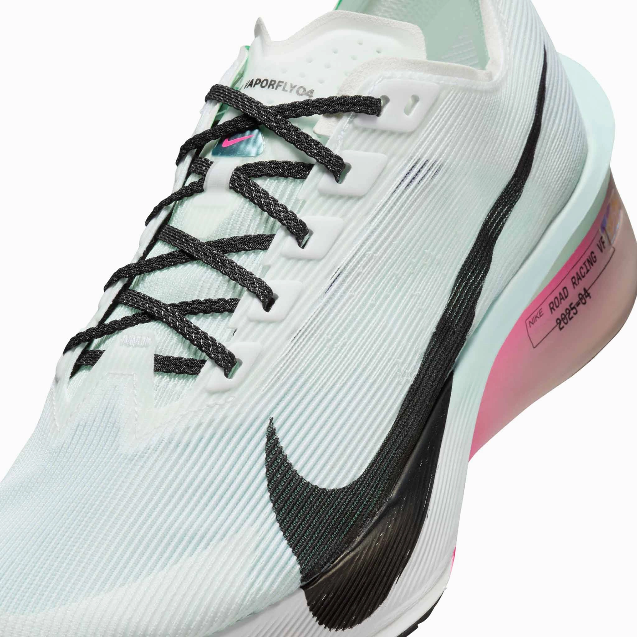 Nike | Women's Vaporfly 4 Road Racing Shoes - White/Black-Hyper Pink-Mint Foam Design My Nike Shoes