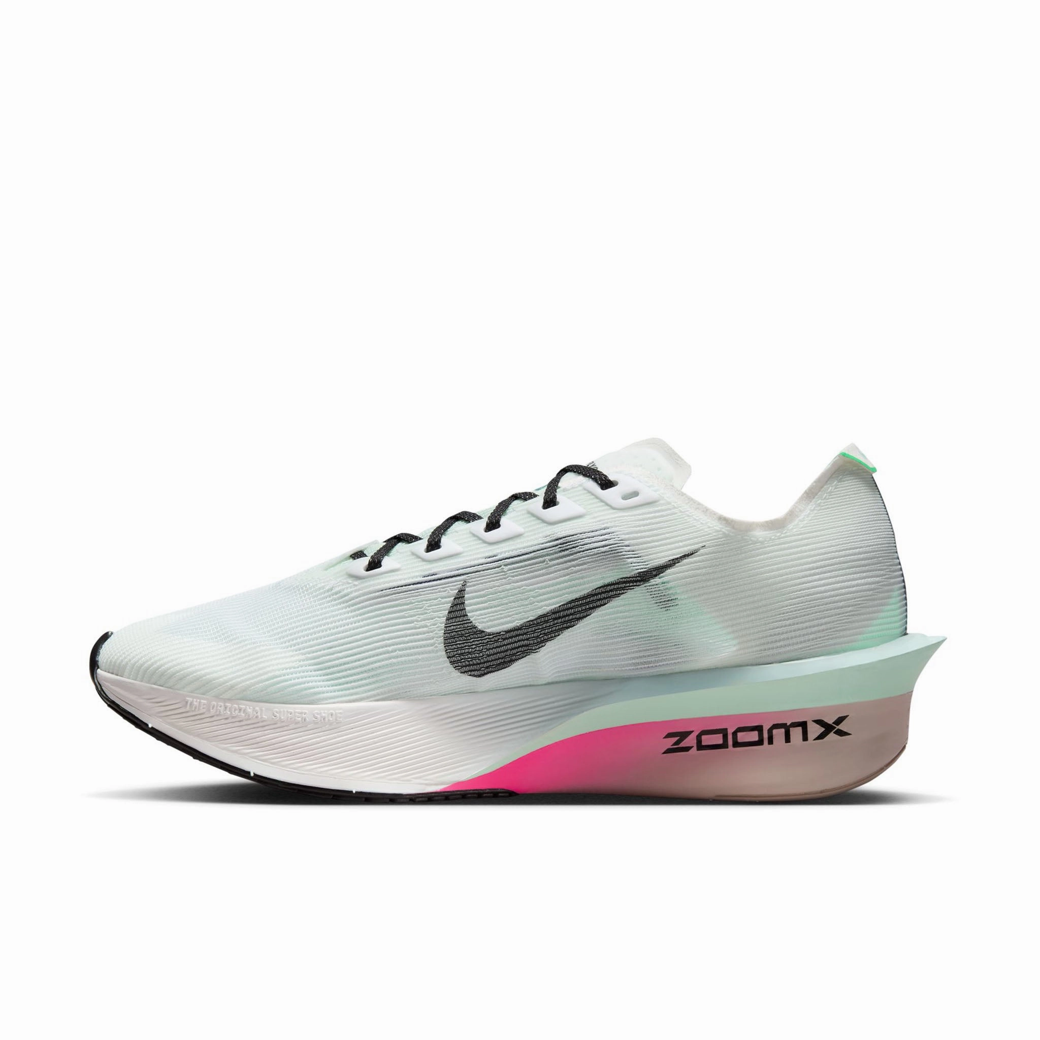 Shaq Nike Shoes Nike | Women's Vaporfly 4 Road Racing Shoes - White/Black-Hyper Pink-Mint Foam