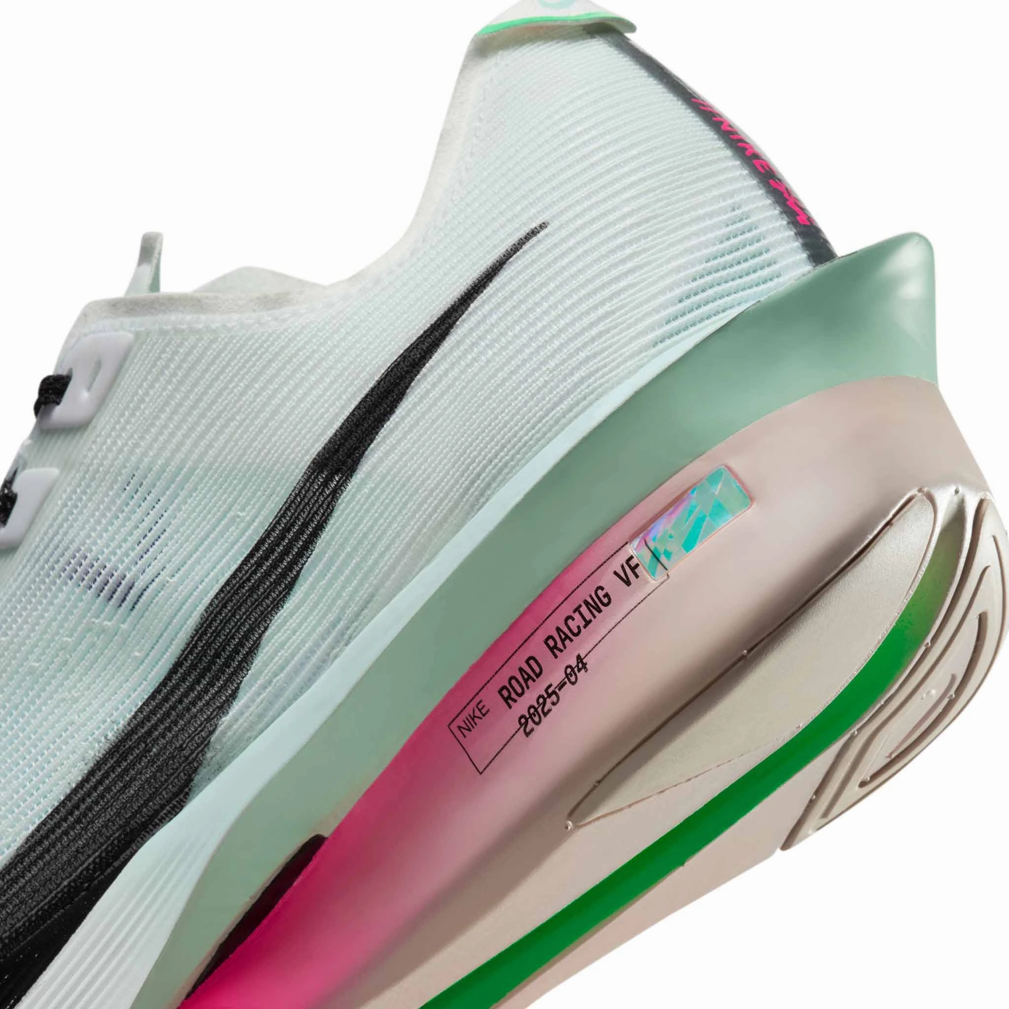 Nike | Women's Vaporfly 4 Road Racing Shoes - White/Black-Hyper Pink-Mint Foam Legacy Nike Shoes