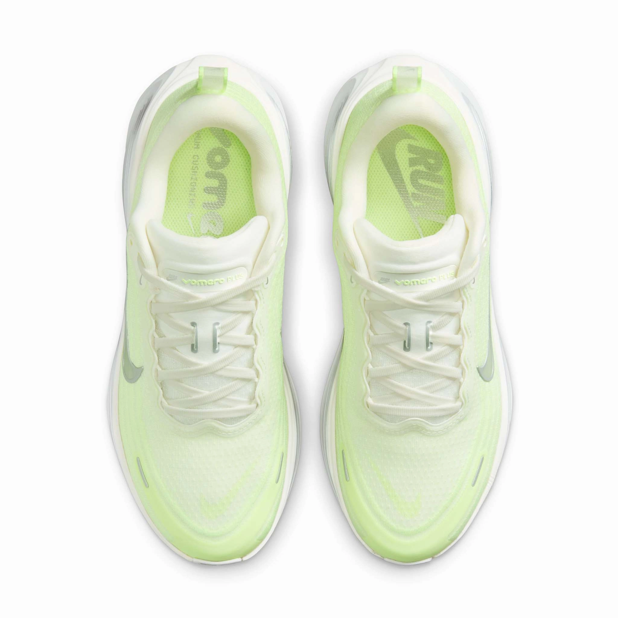 Nike Shoes Dallas Cowboys Nike | Women's Vomero Plus Road Running Shoes - Sail/Metallic Silver-Barely Volt