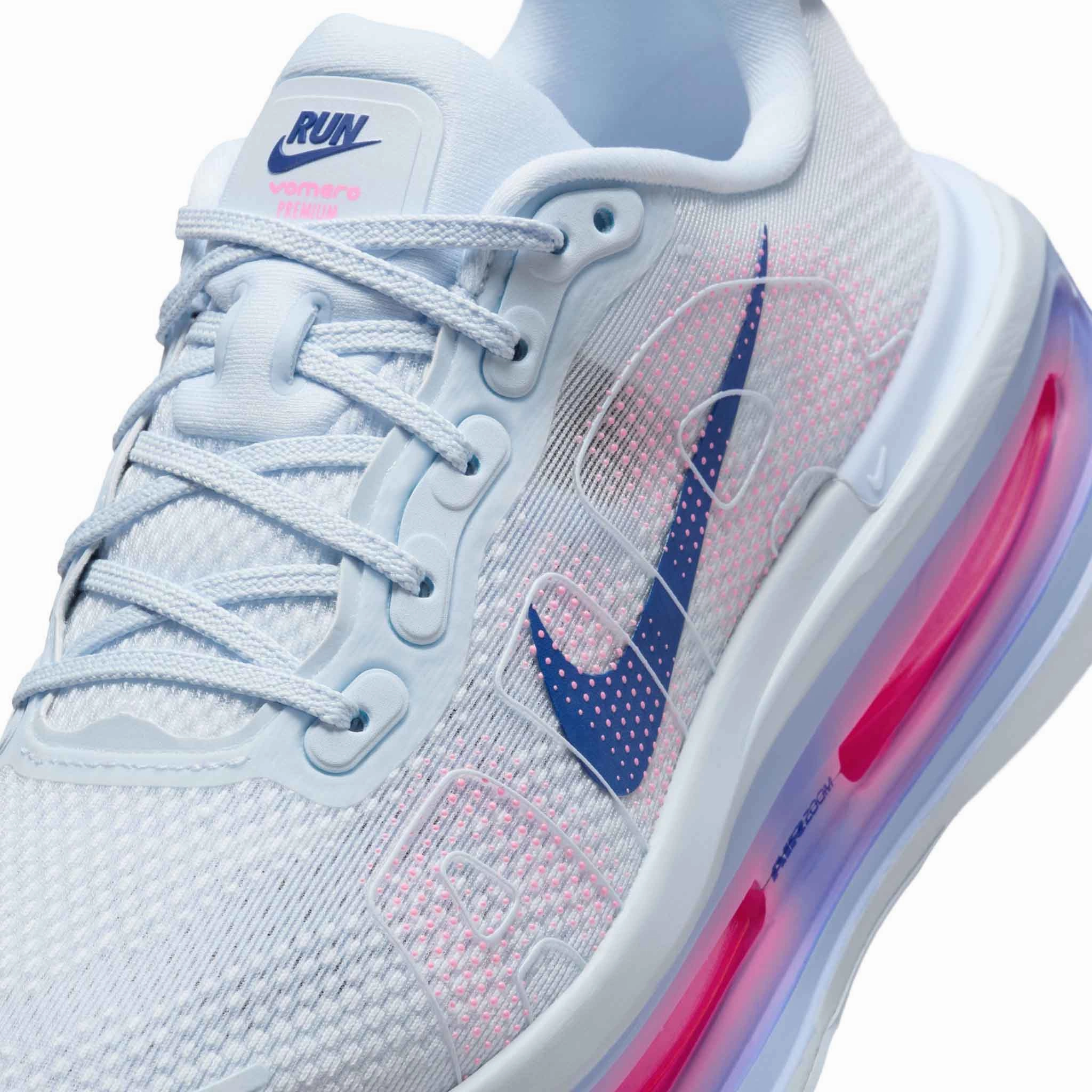 Nike | Women's Vomero Premium Running Shoes - Blue Tint/Deep Royal Blue-Aluminum Nike Zoom Air Shoes