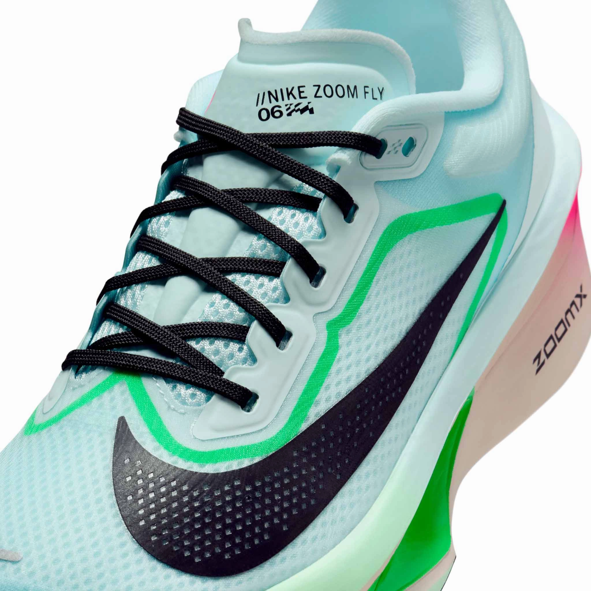 Nike | Women's Zoom Fly 6 Road Running Shoes - Glacier Ice/Black-Hyper Pink-Green Shock Nike Cleveland Cavaliers Shoes
