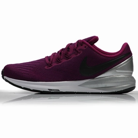 Nike Closeout Golf Shoes Nike Air Zoom Structure 22 Women's Running Shoe - True Berry/Black Chrome White