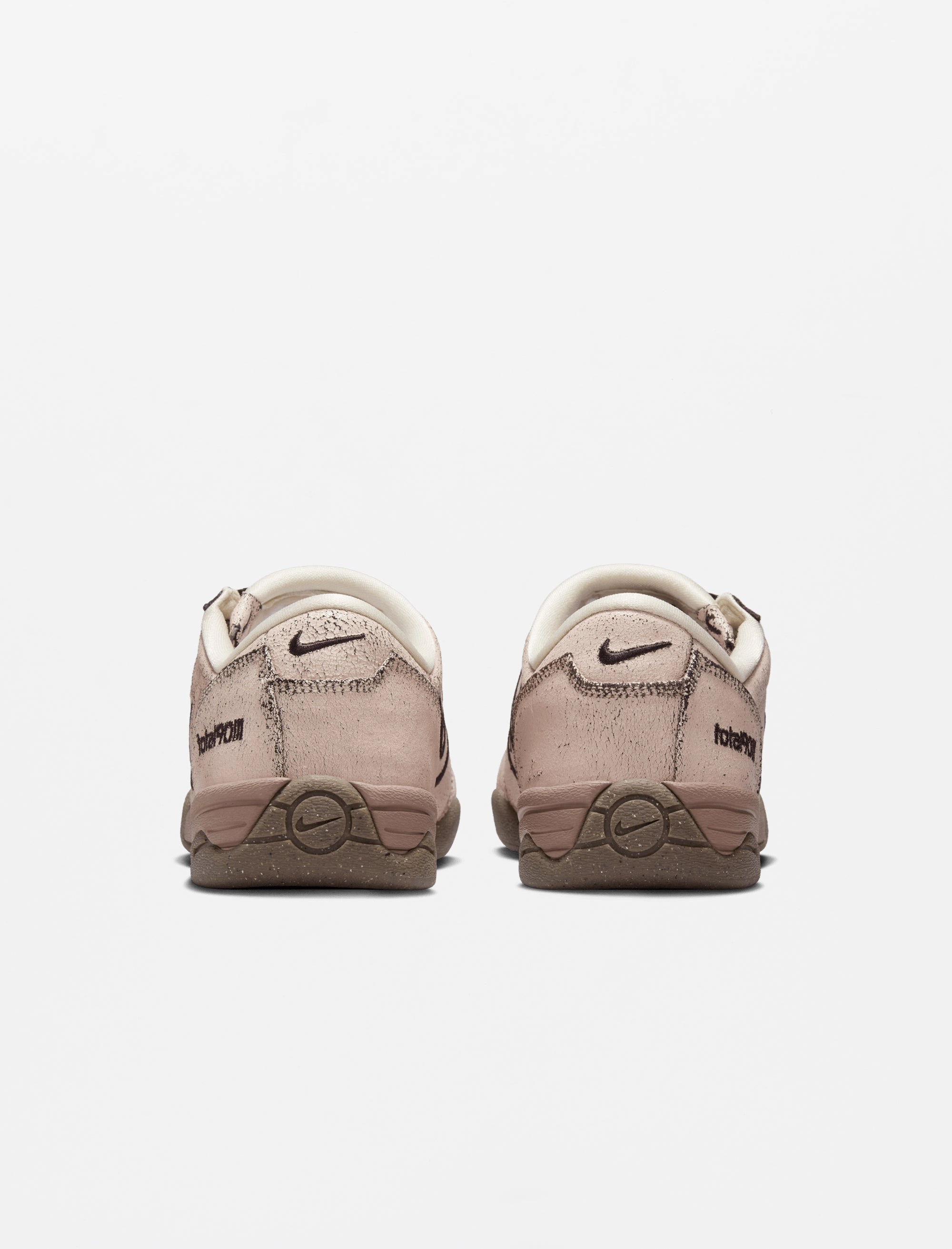 New Nike Soccer Shoes T90 PRM (Pearl White/Shadow Brown)