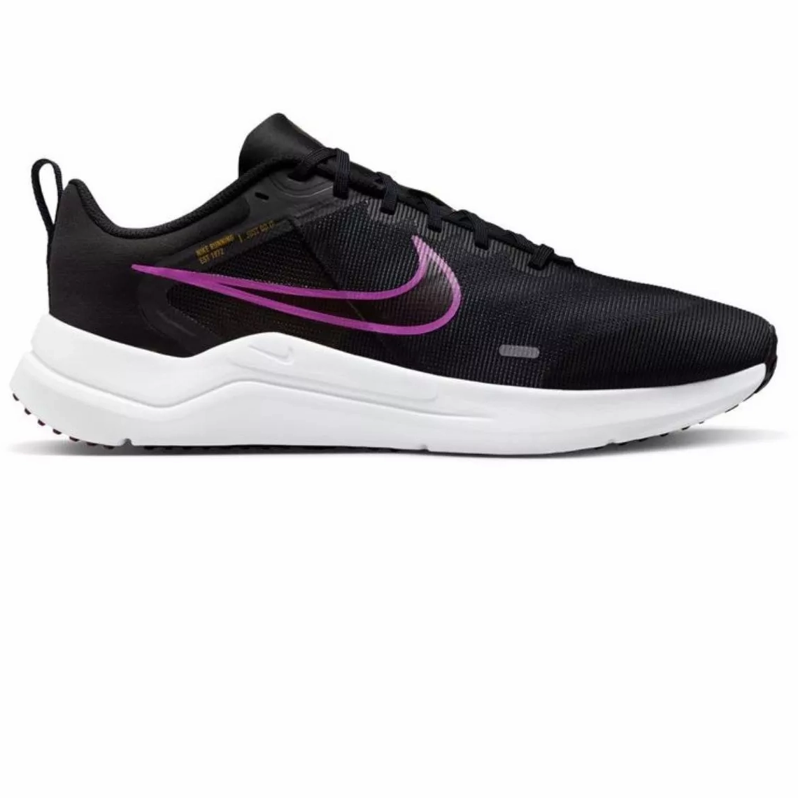 Nike Men's Downshifter 12 Shoes - Black / Violet Nike Shoes Aesthetic