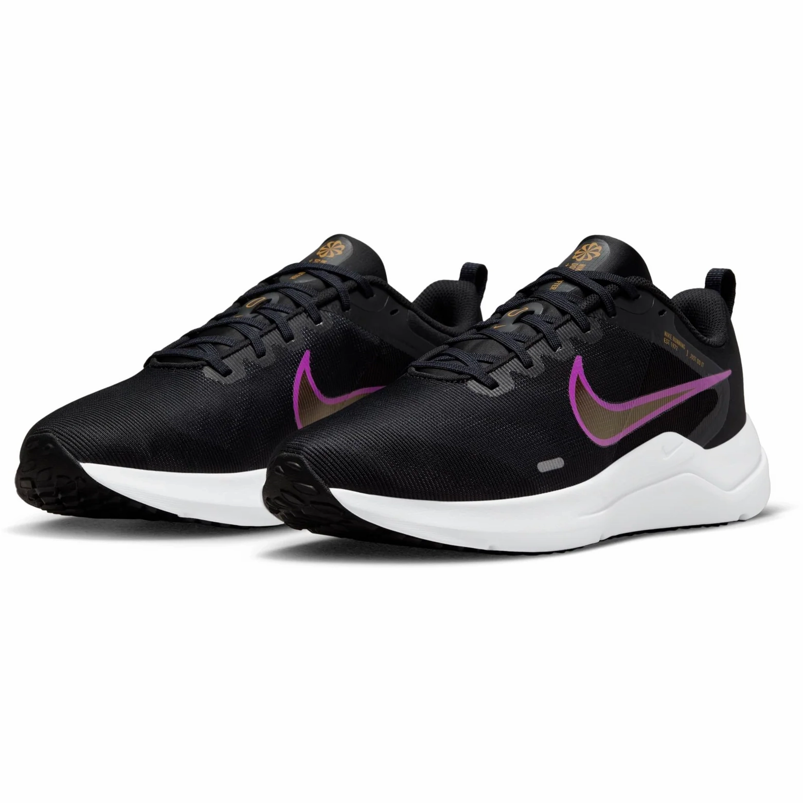 Rory Nike Golf Shoes Nike Men's Downshifter 12 Shoes - Black / Violet