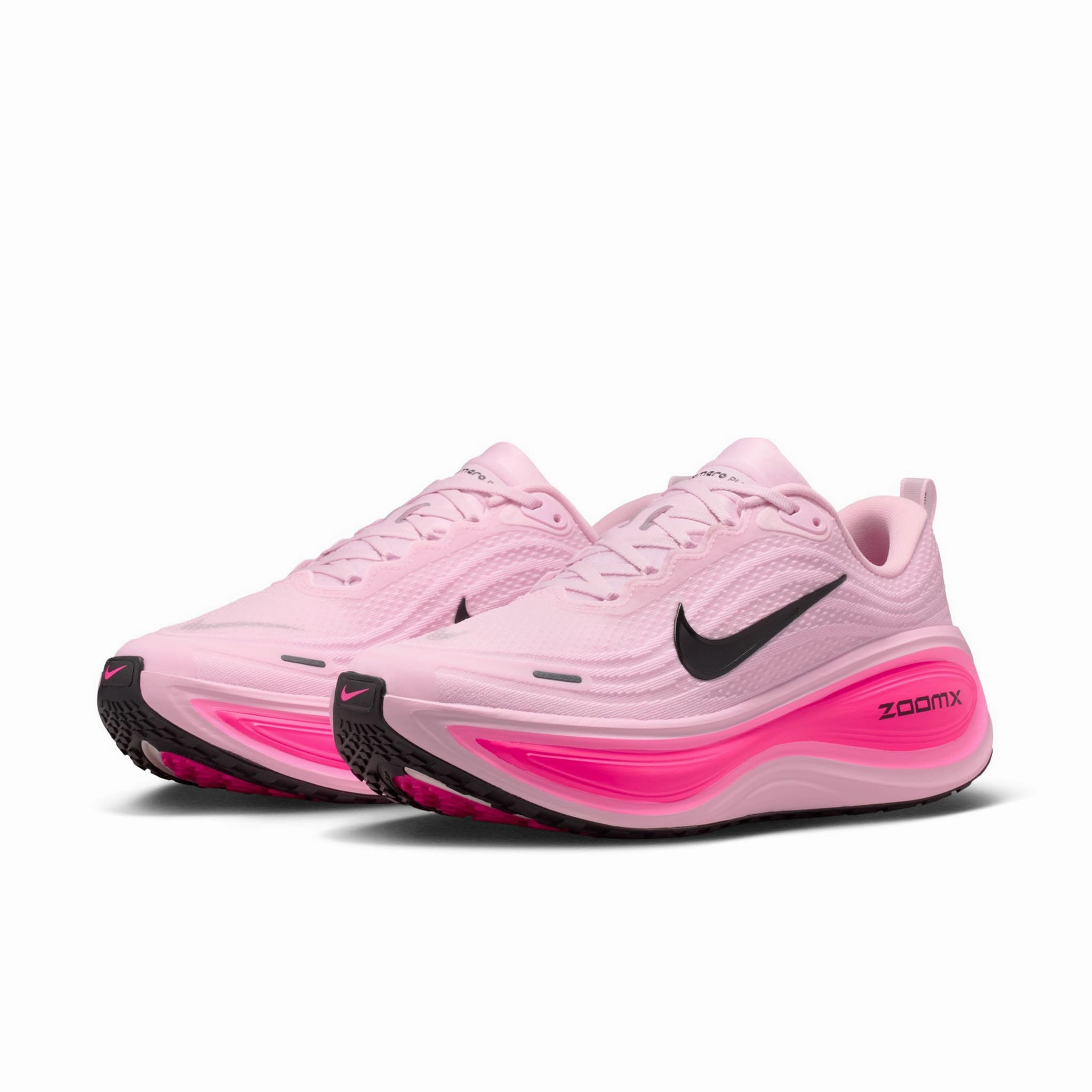Nike Shoes Soccer Ronaldo Nike | Men's Vomero Plus Road Running Shoes - Pink Foam/Black-Hyper Pink-Pink Beam