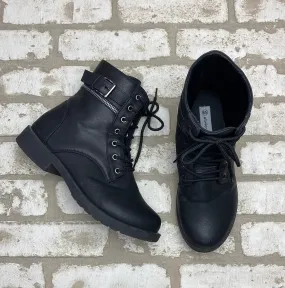 Olivia & Kate Leanna- (Size 8.5) Newborn Combat Boots