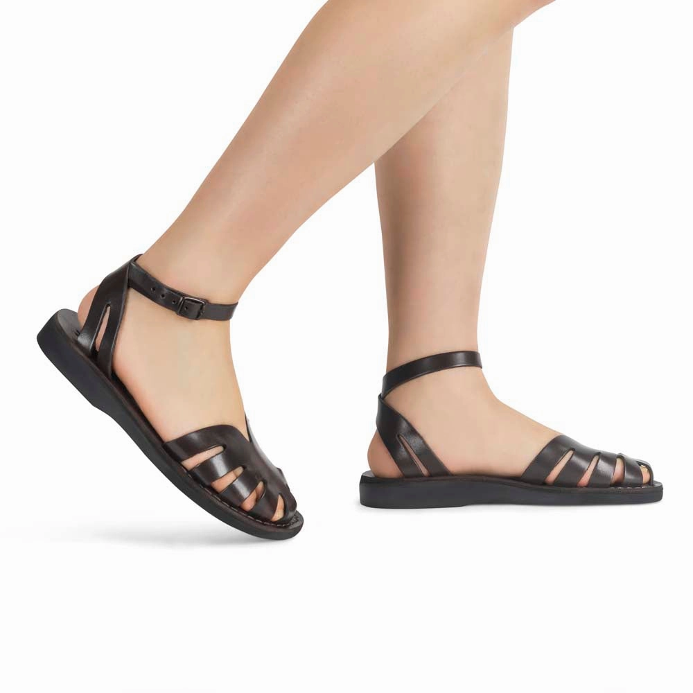 Sandals By Propet Olivia - Leather Adjustable Strap Sandal | Brown