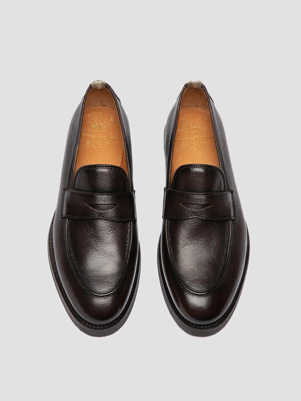 OPERA FLEXI 101 - Dark Brown Leather Penny Loafers Summer Loafers