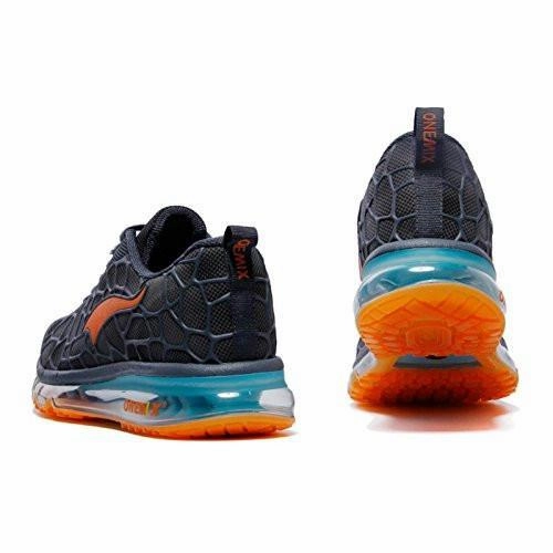 Nike Reggie Miller Shoes Onemix Lightweight Air Cushion Sport Running Shoes Lake Blue Orange Size 8.5