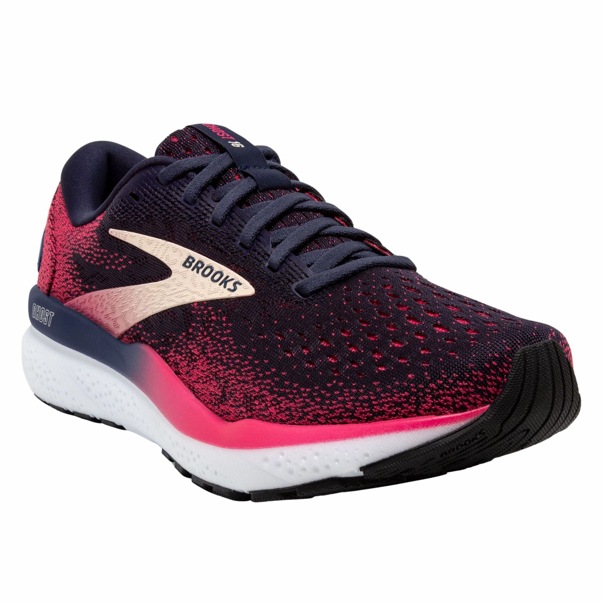 Laces For Brooks Women's 120407 422 Ghost 16 Peacoat Raspberry Apricot Cushion Support Running Shoes