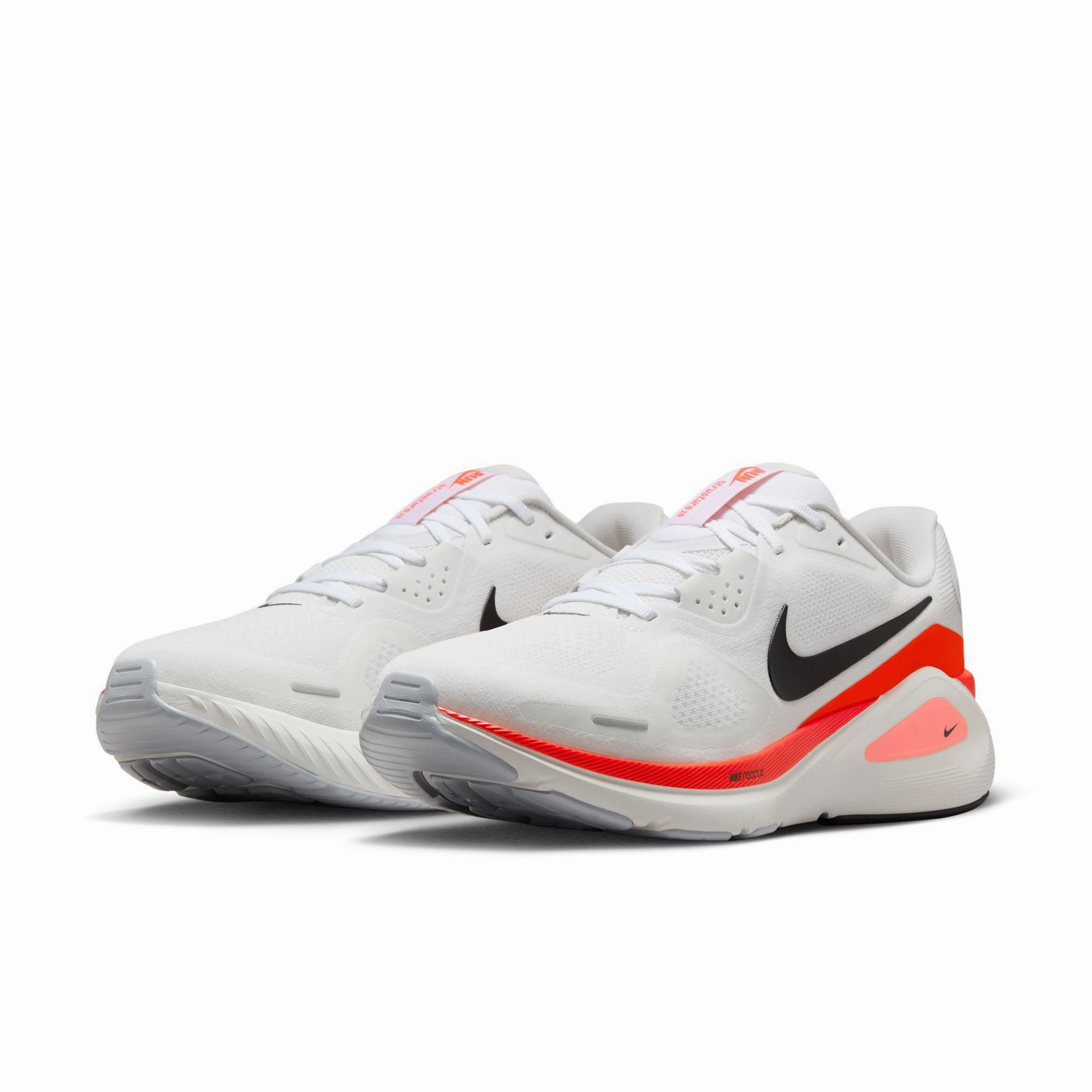 Nike | Men's Structure 26 Road Running Shoes - White/Black-Bright Crimson-Photon Dust Billie Eilish Shoes Nike