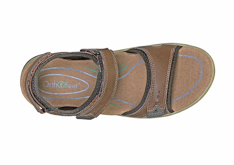 Sandals Dunns River Prices Orthofeet Women Malibu Two Way Strap - Brown