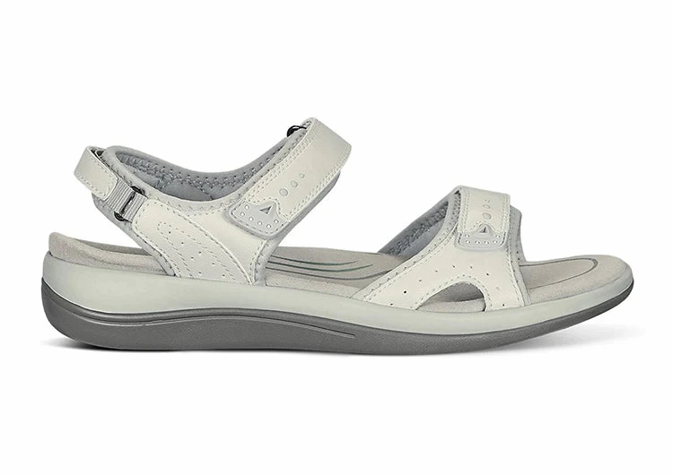 Sandals Men Orthofeet Women Malibu Two Way Strap Bone