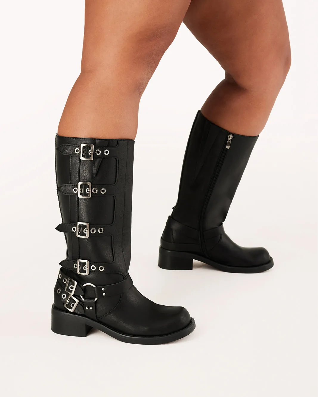 Classic Combat Boots OSHEA CURVE - BLACK