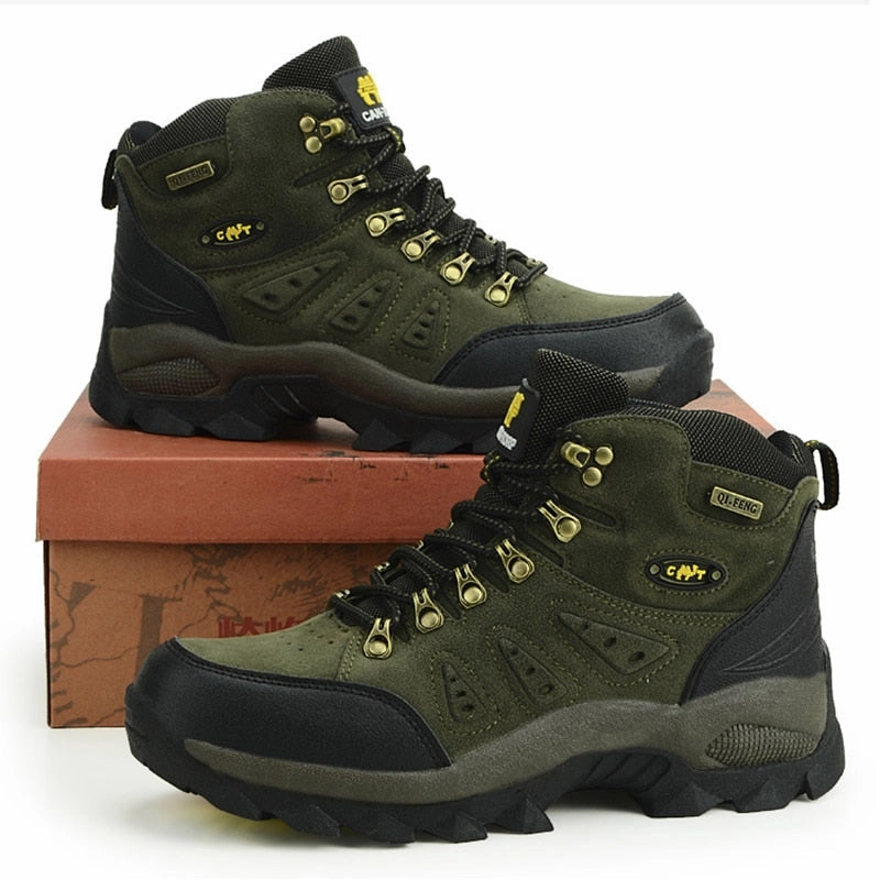 Outdoor Waterproof Hiking Boots Men Women Trekking Shoes Walking Climbing Hiking Shoes Mountain Sport Boots Hunting Men Sneakers Shoes Gold Coast