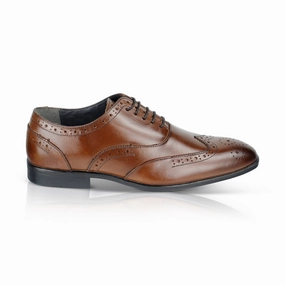 Oxfords Clothing Oxford Leather Brogue Oxfords Shoes - Brown
