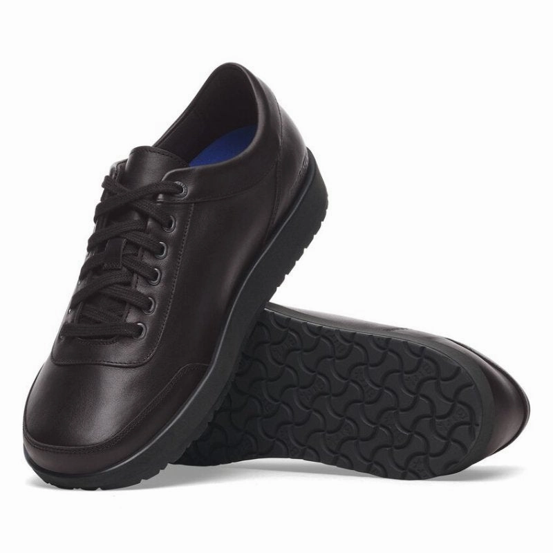 Birkenstock Men's Honnef 365 - Black Leather Shop Oxfords