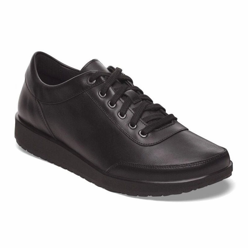 Birkenstock Men's Honnef 365 - Black Leather Oxfords Wide