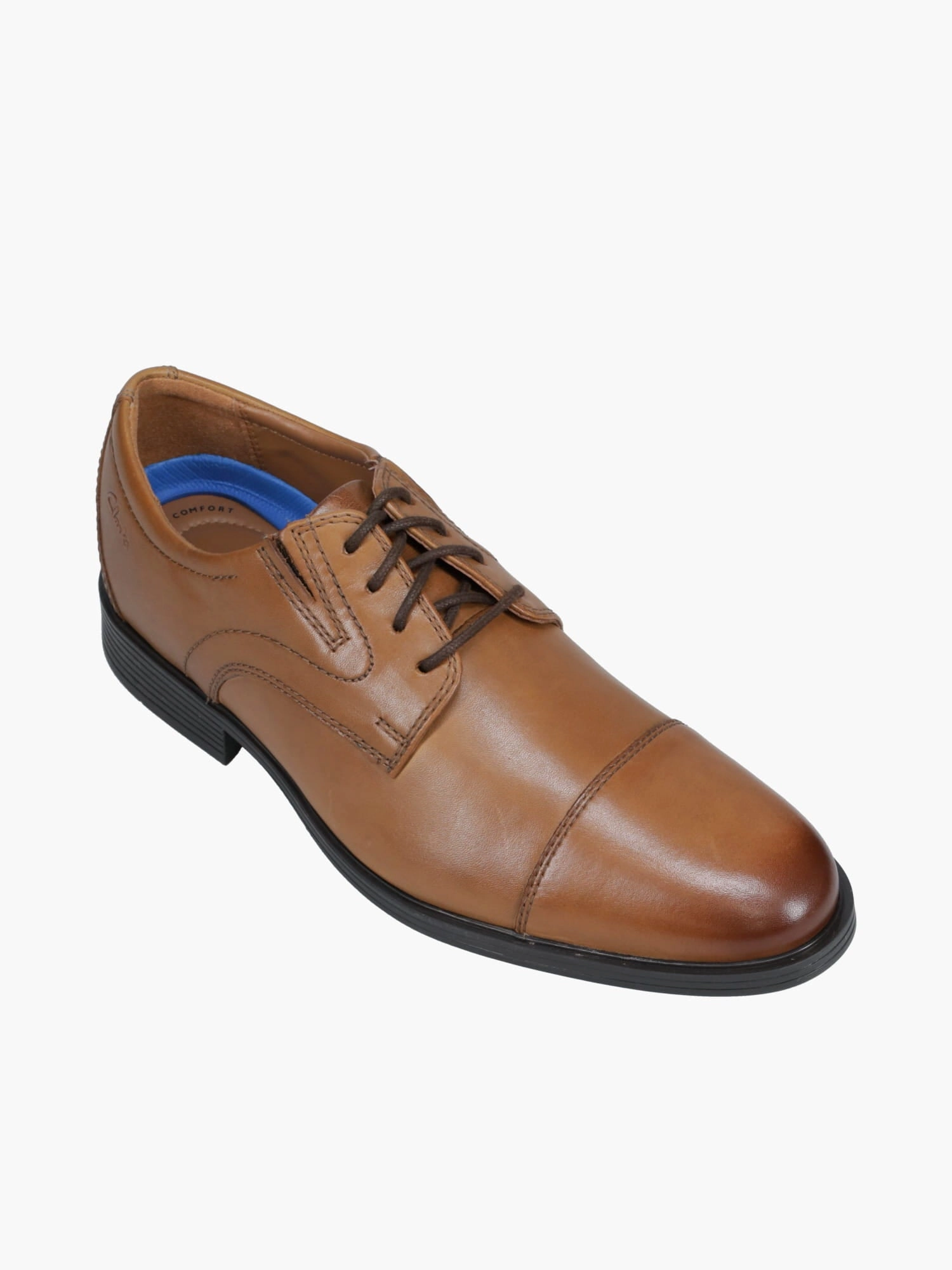 Whiddon Cap Dark Tan Lea Laceup Oxfords