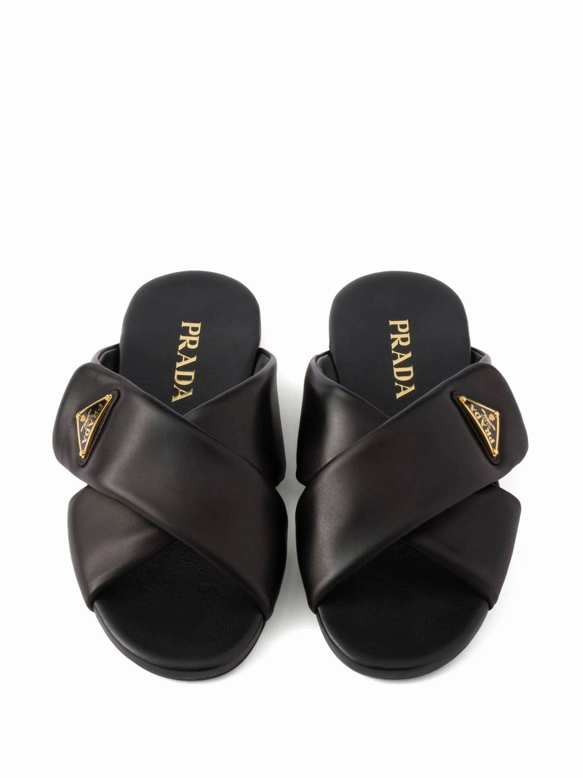 Acorn Slippers Sale Padded nappa leather slides