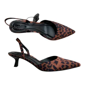 Shoes Heels Kitten By Open Edit In Animal Print, Size: 9 Crossdressed In High Heels