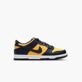 Kid's Dunk Low "Michigan" Grade school Shoes Nike Flex