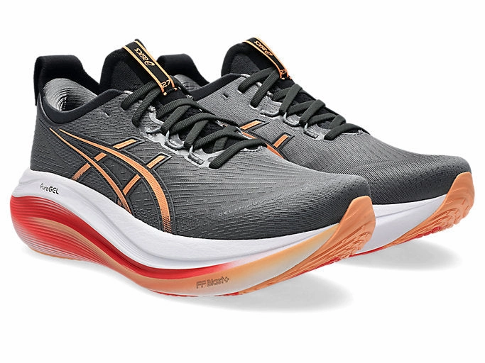 Men's - ASICS Gel Nimbus 27 - Carbon/Mojave Asics Tempo Shoes