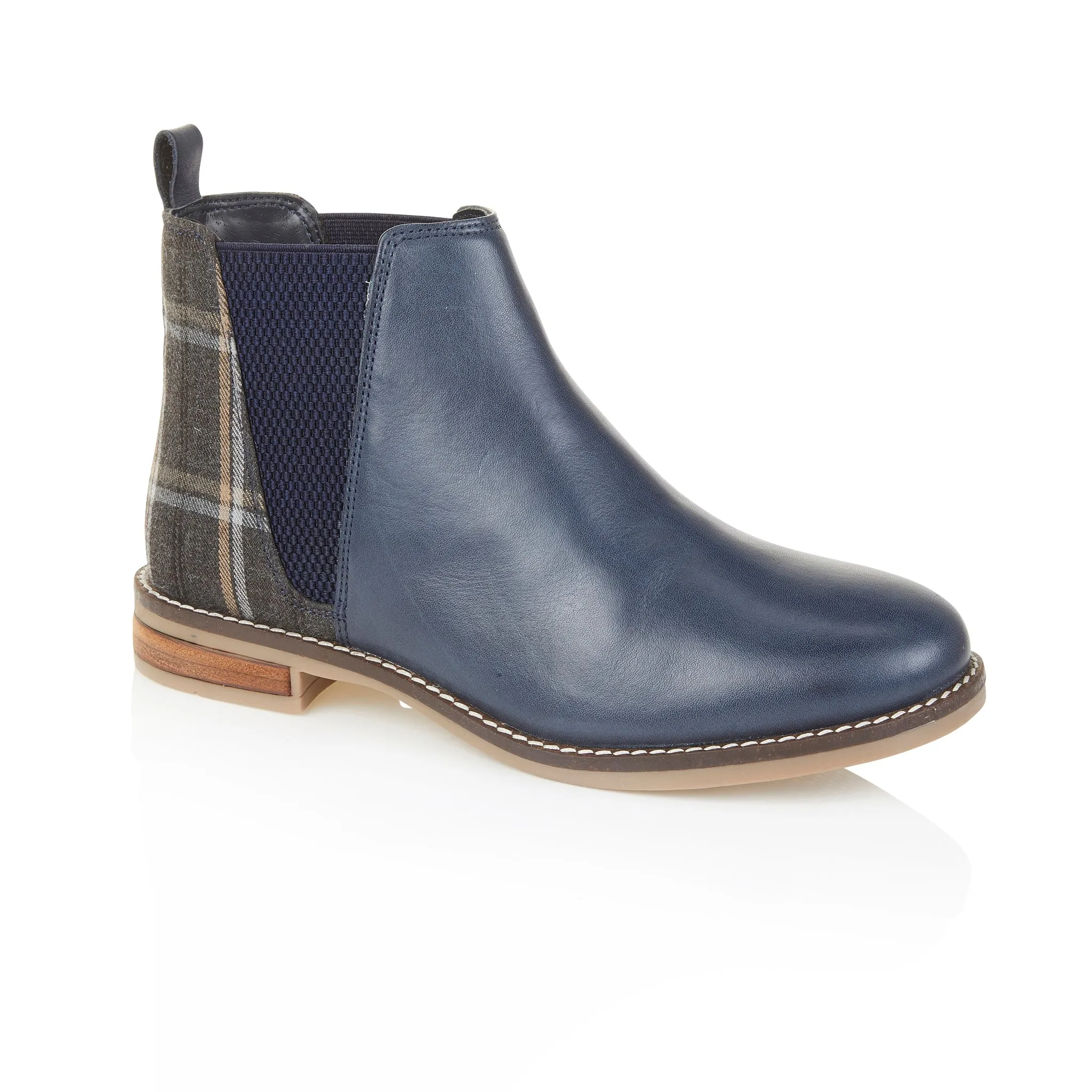 Juliet Leather Chelsea Boots - Blue Pony Hair Chelsea Boots