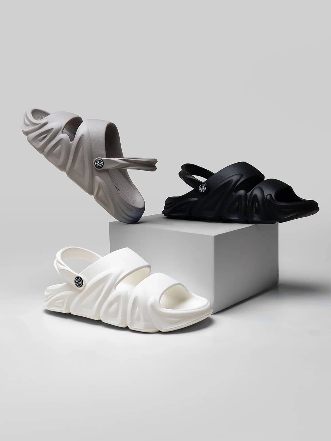 Bacca Bucci Reactor Slides  Ultra-Light All-Terrain EVA Sliders Slippers Flat Piped