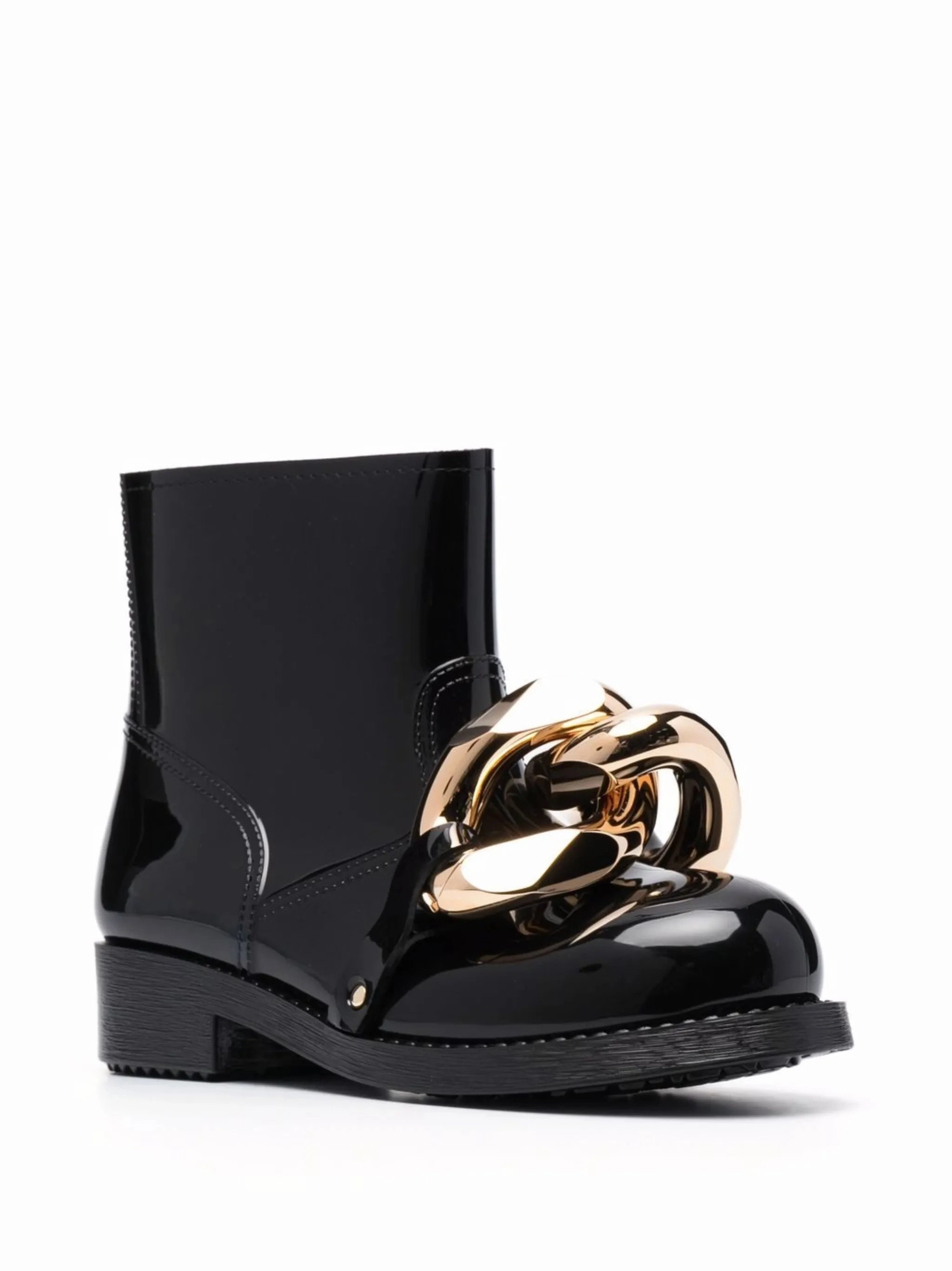 chain-embellished ankle boots Ankle Boots That Lace Up