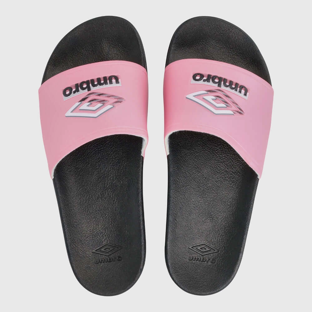 Umbro Womens Slide Sandals Pink Slippers With Wool