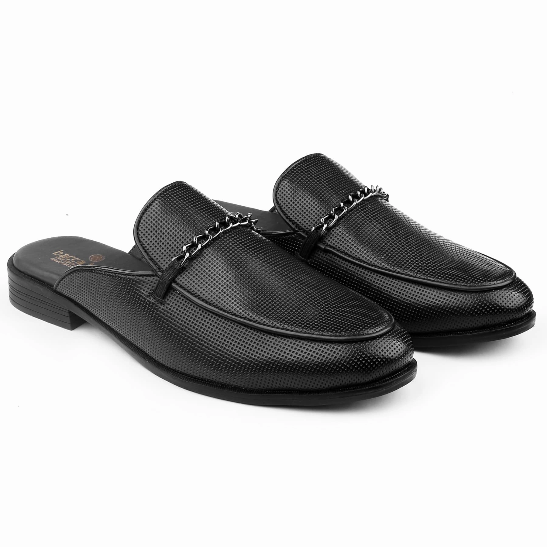 Bacca Bucci MOROCCO Mules Clogs Open back Loafers with Comfortable Memory Insoles Rubber Sole Loafers