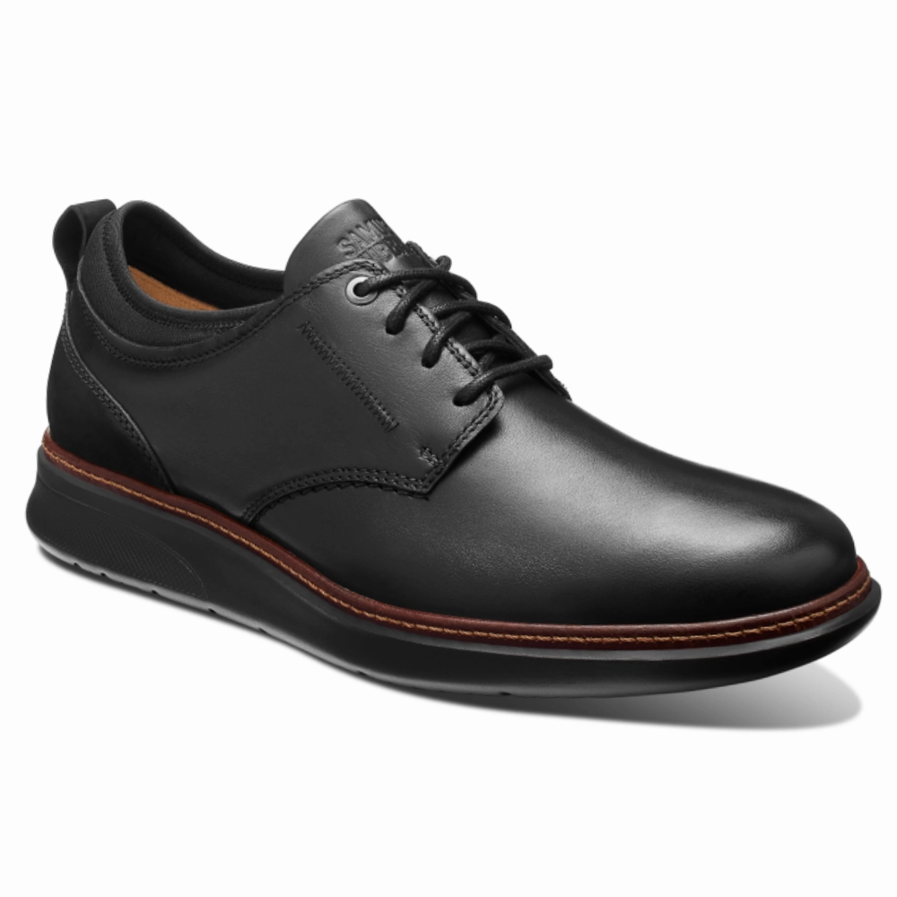 Walking Oxfords Samuel Hubbard Rafael Lace-Up Black Leather Oxford (Men's)