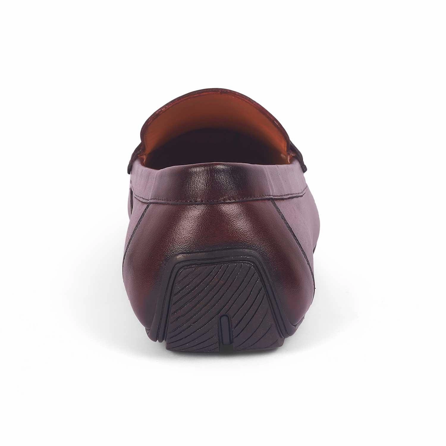 Tresmode Monto Wine Men's Leather Penny Driving Loafers J Crew Loafers